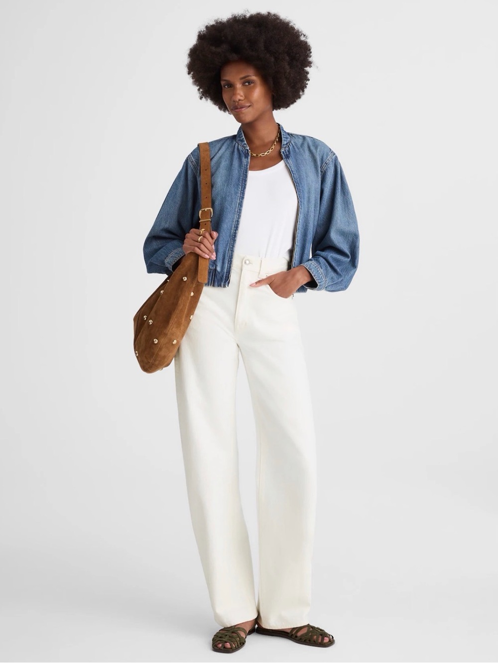 MADEWELL 26 The Balloon Jean  White NW244 $148